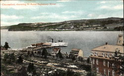 Chicoutimi Showing St. Anne Saguenay River Postcard