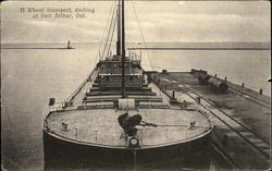 A Wheat Transport Docking At Port Arthur Ontario Canada Postcard Postcard