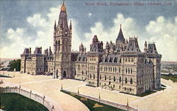 Main Block Parliaments Bldgs Postcard