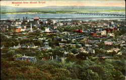 Montreal From Mount Royal Canada Misc. Canada Postcard Postcard