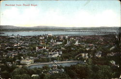 Montreal From Mount Royal Canada Misc. Canada Postcard Postcard