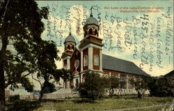 Our Lady Of The Lake Catholic Church Walkerville, ON Canada Ontario Postcard Postcard