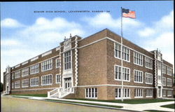 Senior High School Leavenworth, KS Postcard Postcard