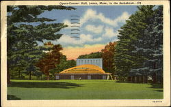 Opera Concert Hall Lenox, MA Postcard Postcard