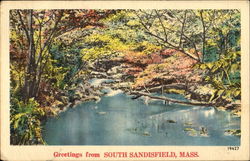 Greetings From South Sandisfield Postcard