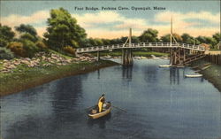 Foot Bridge, Perkins Cove Postcard