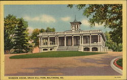 Mansion House, Druid Hill Park Postcard