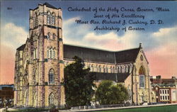 Cathedral Of The Holy Cross Boston, MA Postcard Postcard