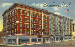 Broadway Hotel, Tremont Street At Broadway Boston, MA Postcard Postcard