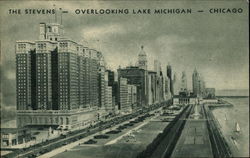 The Stevens Chicago, IL Postcard Postcard