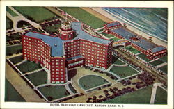 Hotel Berkeley Carteret Asbury Park, NJ Postcard Postcard