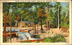 Water Falls At Camp Baxter Postcard