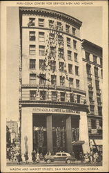 Pepsi Cola Center For Service Men And Women, Mason and Market Streets San Francisco, CA Postcard Postcard