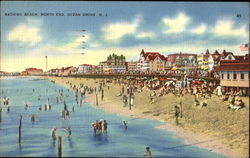 Bathing Beach, North End Postcard