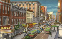 Granby Street Looking Towards New Federal Building Postcard