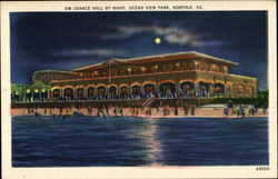 Dance Hall By Night, Ocean View park Postcard