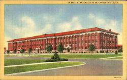 Barracks 33-35-36 Langley Field Hampton, VA Postcard Postcard