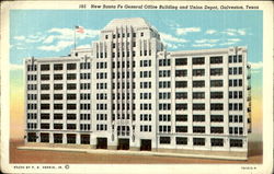 New Santa Fe General Office Building And Union Depot Postcard