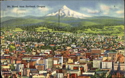 Mt. Hood From Portland Oregon Postcard Postcard