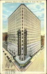 Ambassador Theatre And Office Bldg Postcard