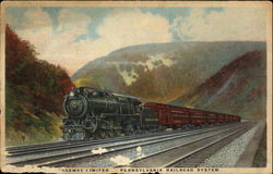 Pennsylvania Railroad System Postcard