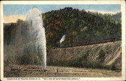 Fountain At Round Knob Postcard