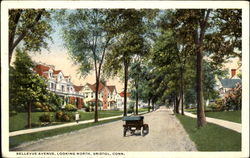 Bellevue Avenue Looking North Postcard