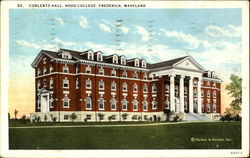 Coblentz Hall, Hood College Frederick, MD Postcard Postcard