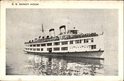 S. S. Sandy Hook Boats, Ships Postcard Postcard