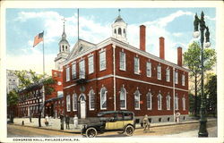 Congress Hall Philadelphia, PA Postcard Postcard