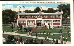 Humpden County Improvement League Building Postcard