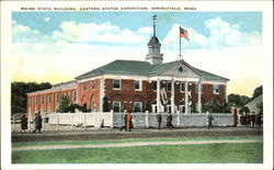 Maine State Building Springfield, MA Postcard Postcard