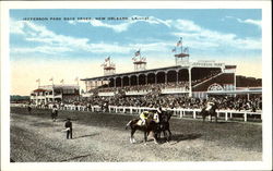 Jefferson Park Race Track New Orleans, LA Postcard Postcard