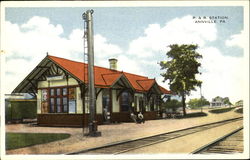 P. & R. Station Annville, PA Postcard Postcard