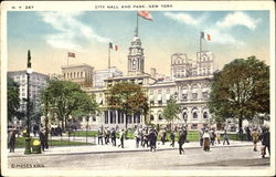 City Hall And Park Postcard