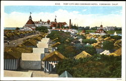 Tent City And Coronado Hotel Postcard