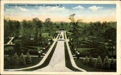 Italian Gardens, Georgian Court Lakewood, NJ Postcard Postcard