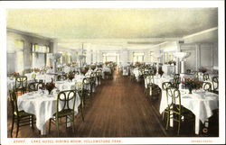 Lake Hotel Dining Room Yellowstone National Park Postcard Postcard