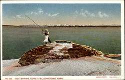 Hot Spring Cone Yellowstone National Park Postcard Postcard