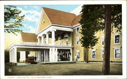 Lake Hotel Yellowstone National Park Postcard Postcard