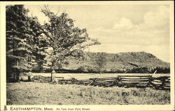 Mt. Tom From Park Street Easthampton, MA Postcard Postcard