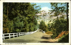 On The Road To Gloucester Massachusetts Postcard Postcard