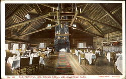 Old Faithful Inn Dining Room Postcard