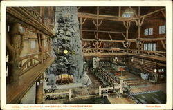 Old Faithful Inn Office Postcard