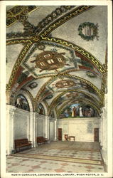 North Corridor Congressional Library Postcard