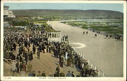 Races Tijuana, Mexico Postcard Postcard