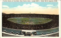 Football Game At Yale Bowl New Haven, CT Postcard Postcard