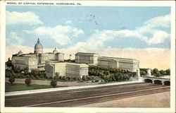 Model Of Capitol Extension Harrisburg, PA Postcard Postcard