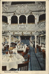 Speisesaal I. Klasse Interiors Postcard Postcard