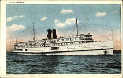 S. S. Camden Steamers Postcard Postcard